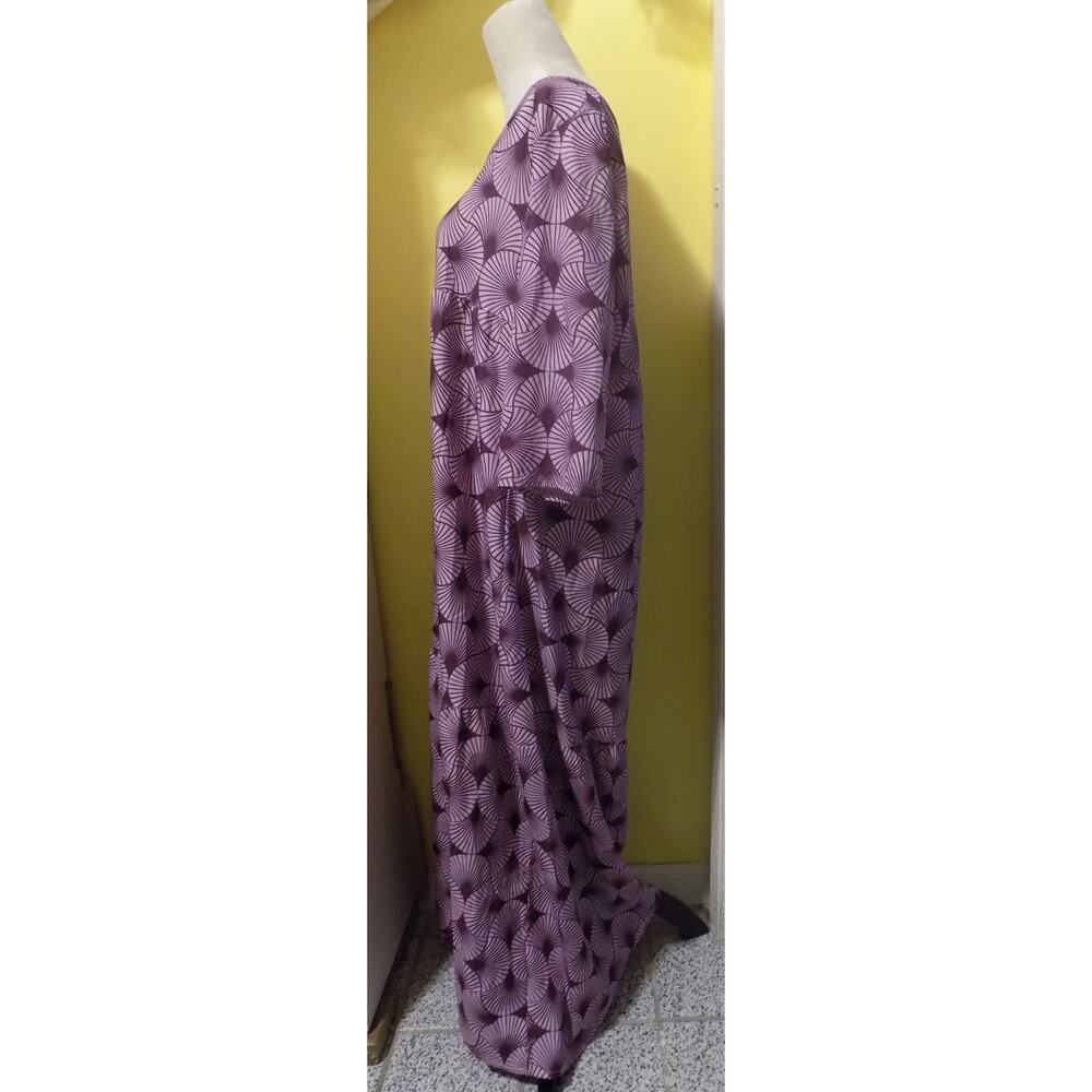 Purple Patterned Dress - Picture 4 of 11